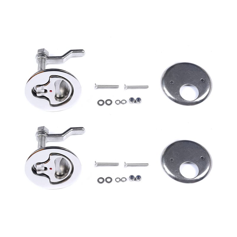 Mxeol Boat Cam Latches Stainless Steel Marine Hatch Cam Latch Pull 2 Pack - Image 1